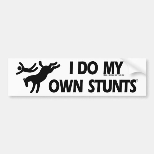 Stunts _ Funny Bucking Horse Bumper Sticker