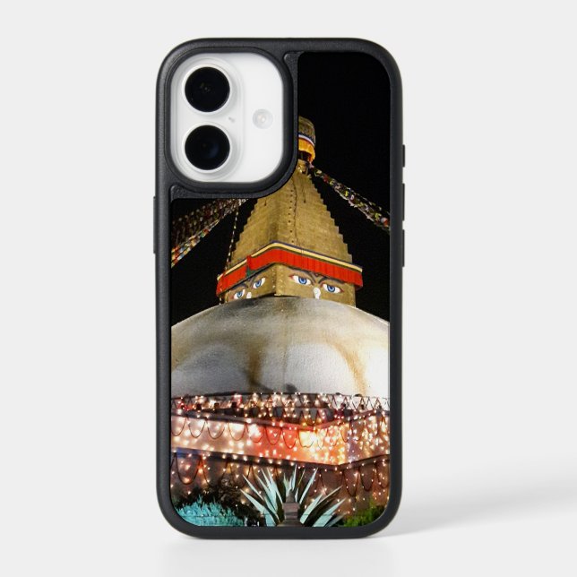 Stupa Boudhanath, Kathmandu at night - Nepal Otterbox iPhone Case (Back)