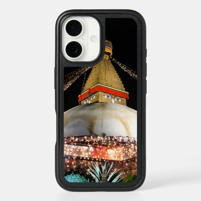 Stupa Boudhanath, Kathmandu at night - Nepal Otterbox iPhone Case (Back)
