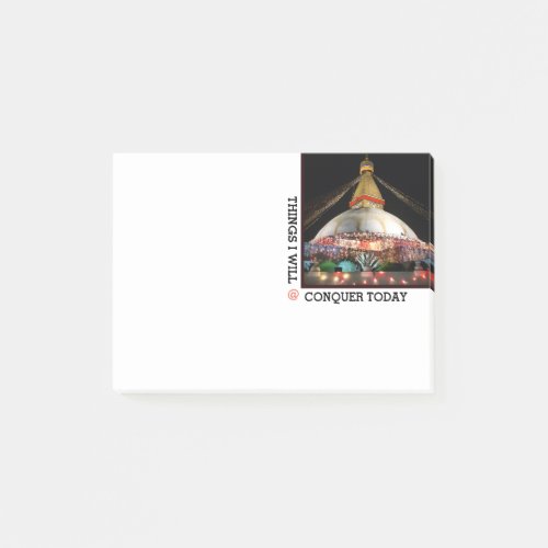 Stupa Boudhanath Kathmandu at night _ Nepal Post_it Notes