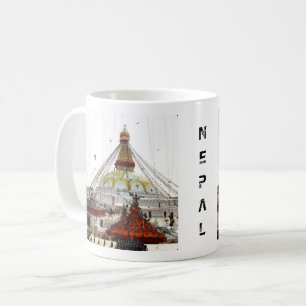 Stupa Boudhanath, Kathmandu - Nepal (Buddha) Coffee Mug