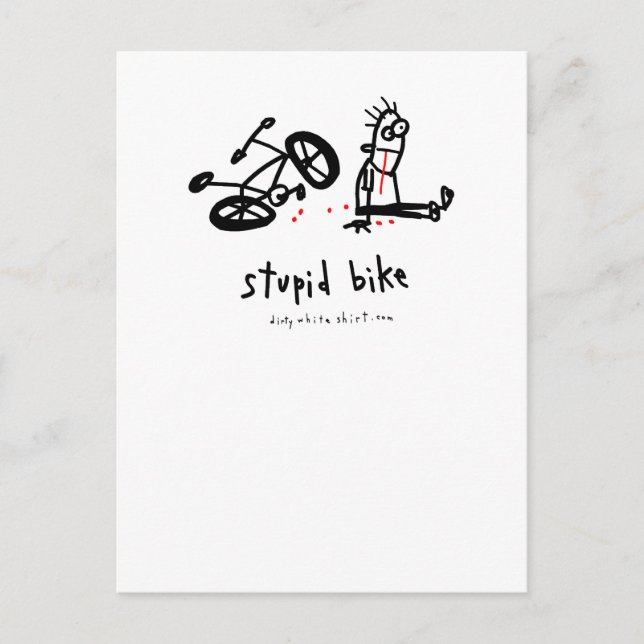 Stupid Bike Postcard (Front)