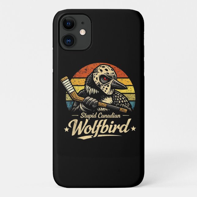 Stupid Canadian Wolf Bird  Case-Mate iPhone Case (Back)