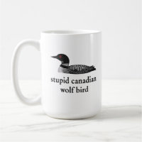 Stupid Canadian Wolf Bird Hockey Romance for Hocke