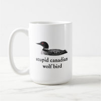 Stupid Canadian Wolf Bird Hockey Romance for Hocke