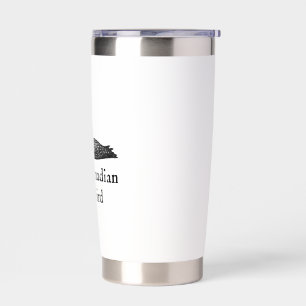 Stupid Canadian Wolf Bird Hockey Romance for Hocke Insulated Tumbler
