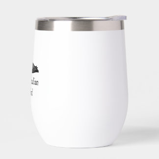 Stupid Canadian Wolf Bird Hockey Romance for Hocke Thermal Wine Tumbler