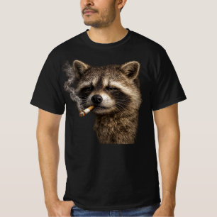 Stupid-cool funny raccoon meme in vintage Y2K grun T-Shirt