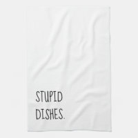 Funny White Kitchen Towels