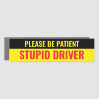 Stupid Driver Bumper Sticker