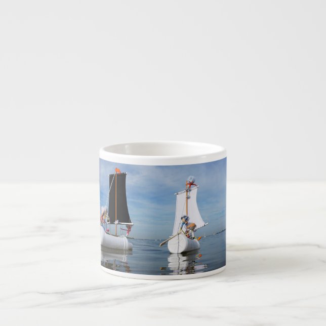 Stupid Fubby's going on adventure. Espresso Cup (Front)