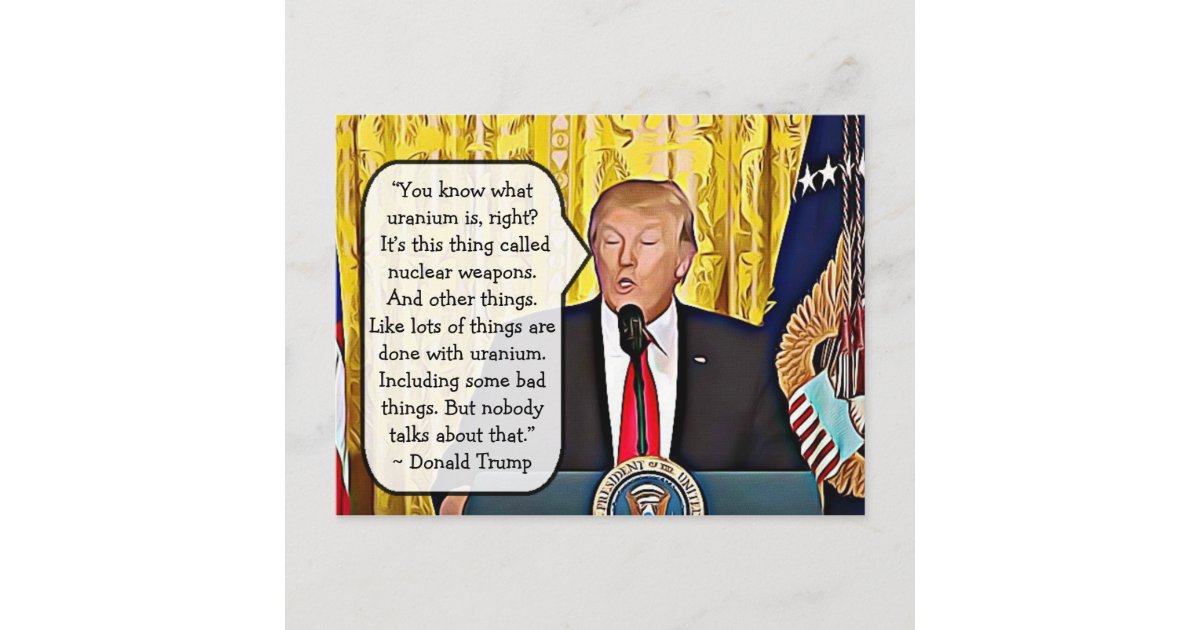 Stupid Quotes by Donald Trump Keepsakes Postcard | Zazzle