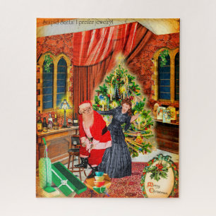 Stupid Santa! I prefer jewelry :/ Jigsaw Puzzle