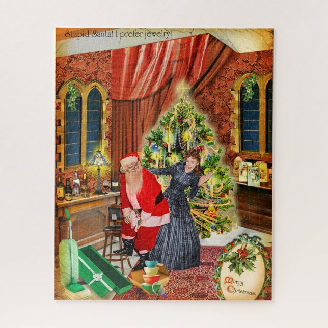 Stupid Santa! I prefer jewelry :/ Jigsaw Puzzle (Vertical)