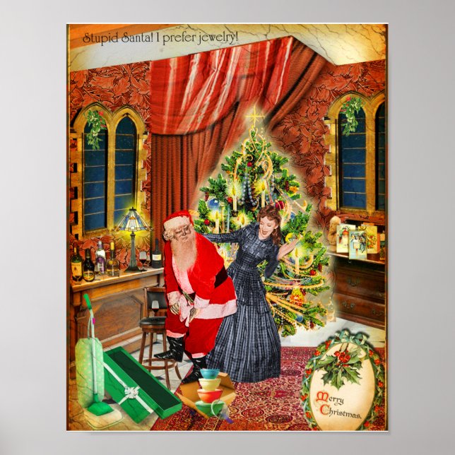 Stupid Santa! I prefer jewelry :/ Poster (Front)