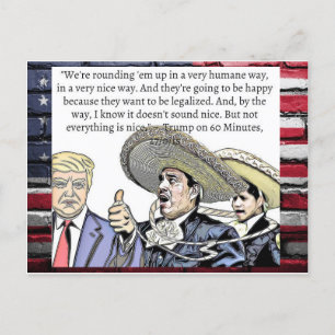 Stupid Things Trump has said Postcard Souvenir