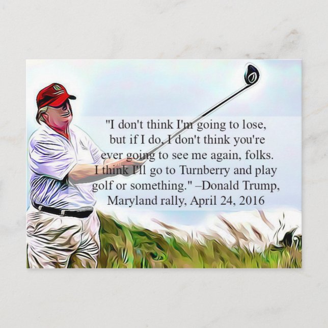 Stupid Things Trump has said Postcard Souvenir (Front)