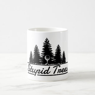 Stupid Trees Golf Ball Tee GIft Coffee Mug