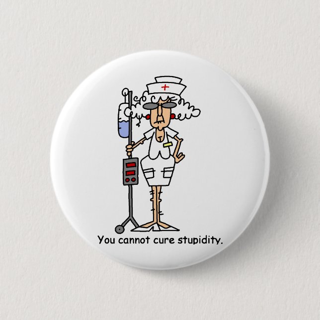 Stupidity! Button (Front)