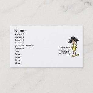 Stupidity Humor Business Card