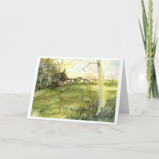 Sturbridge Village Sheep Holiday Card (Front)