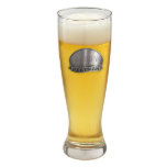 Sturdy Engraved Pewter Medallion Pilsner Glass at Zazzle