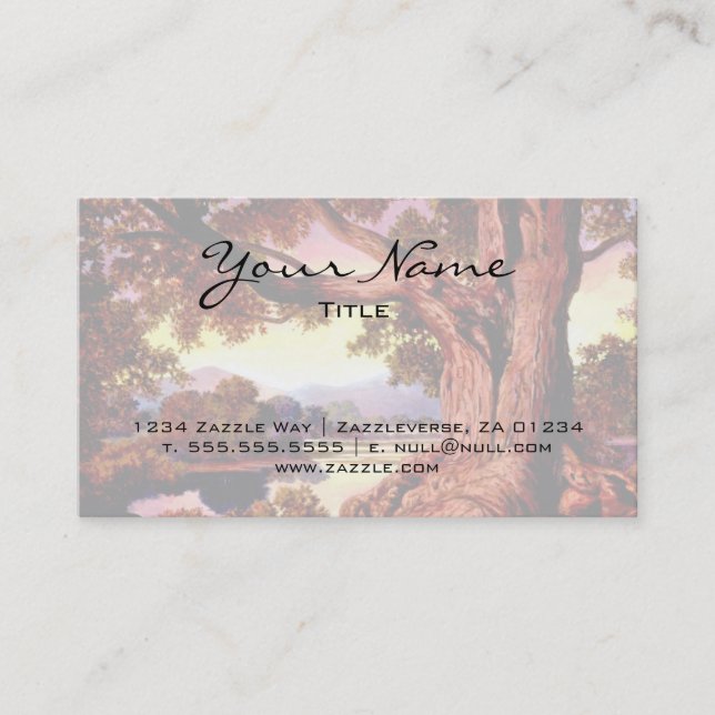 Sturdy Oak Business Card (Front)