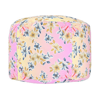 Sturdy Spun Polyester Pouf