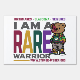 Sturge-Weber Awareness WARRIOR Yard Sign
