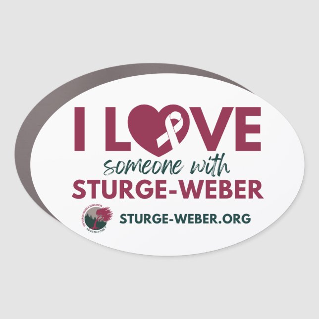 Sturge-Weber Syndrome Support Car Magnet (Front)