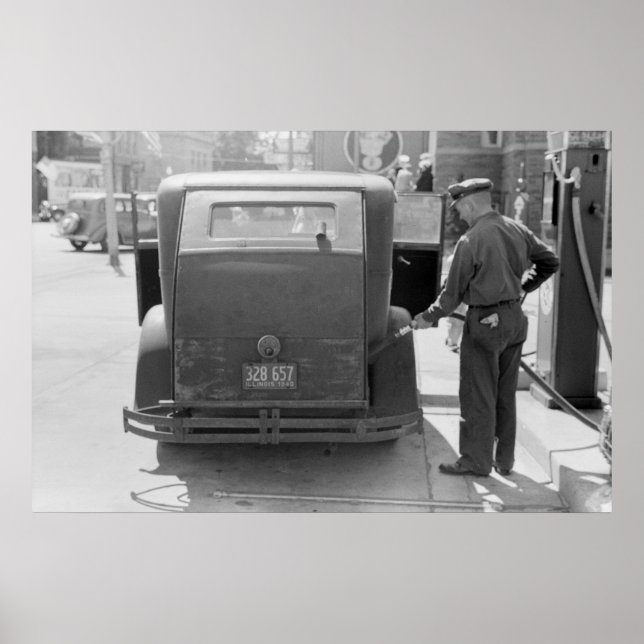 Sturgeon Bay Gas Station: 1940 Poster (Front)