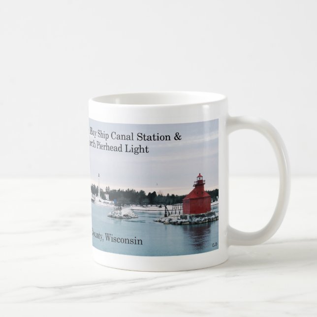 Sturgeon Bay Ship Canal Lights mug (Right)