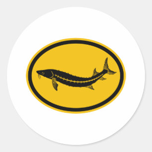 Sturgeon Classic Round Sticker
