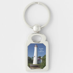 Sturgeon Point Lighthouse metal key chain