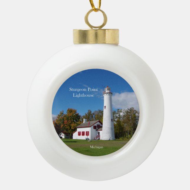 Sturgeon Point Lighthouse ornament (Front)