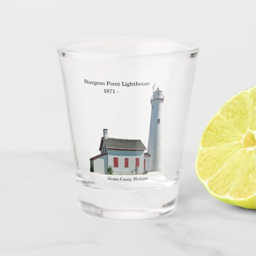 Sturgeon Point Lighthouse shot glass