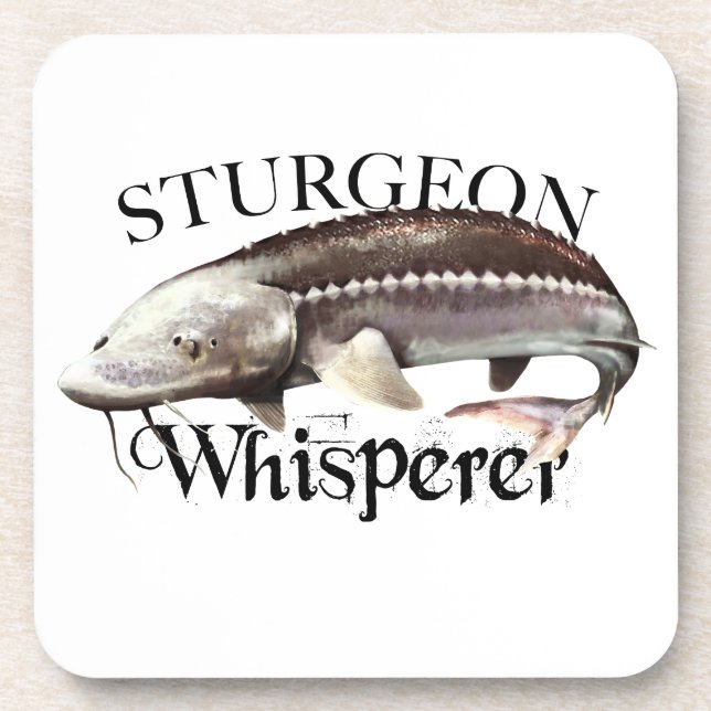 Sturgeon Whisperer Beverage Coaster (Front)