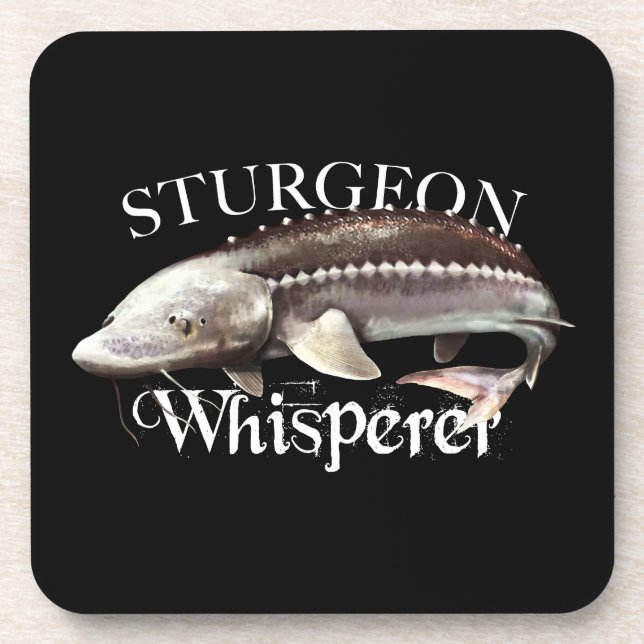 Sturgeon Whisperer Beverage Coaster (Front)