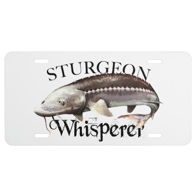 Sturgeon Whisperer License Plate (Front)