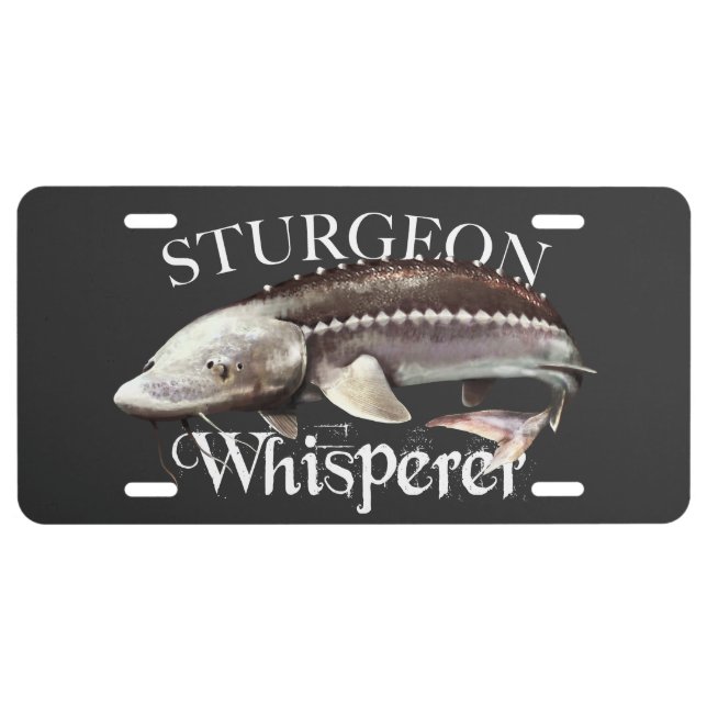 Sturgeon Whisperer License Plate (Front)