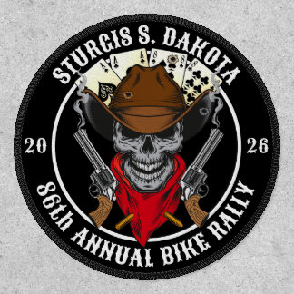 Sturgis 86th Annual Bike Rally 2026 Cowboy Skull Patch