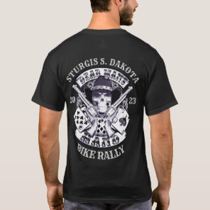 Sturgis Bike Rally 2023 Dead Mans Hand Cowboy T-Shirt