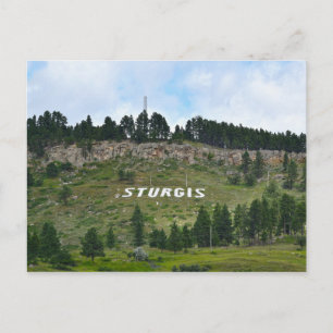 Sturgis Hillside Sign, South Dakota Postcard