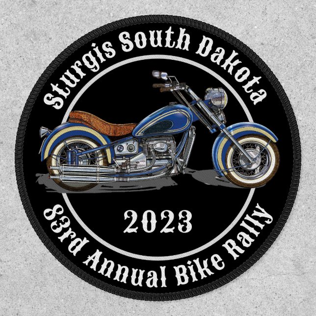 Sturgis South Dakota 2023 Motorcycle Bike Rally Patch (Front)