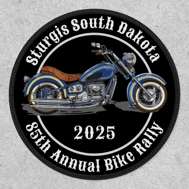 Sturgis South Dakota 2025 Motorcycle Bike Rally Patch (Front)