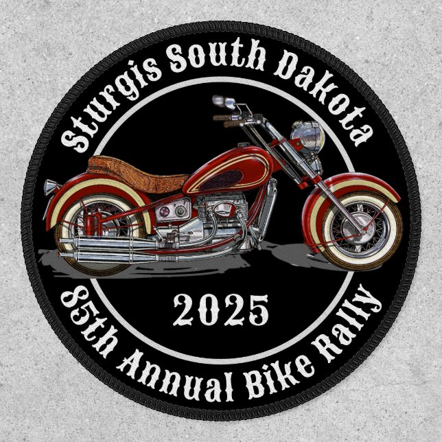 Sturgis South Dakota Motorcycle Bike Rally 2025 Patch (Front)