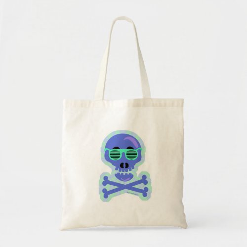 Stutter Shades Skull Funny Retro Design Tote Bag