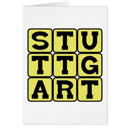 Stuttgart, City in Germany Cards (Front)