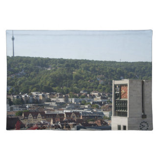 Stuttgart city view from the tower of the Stiftski Cloth Placemat