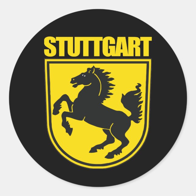 Stuttgart Classic Round Sticker (Front)